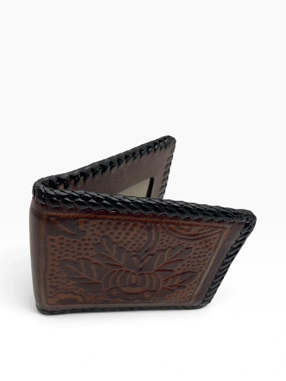 Vintage Tooled Leather Western Style Wallet | Rodeocore